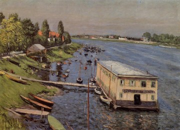 Cobertizo para botes en Argenteuil Impresionistas Gustave Caillebotte Pinturas al óleo